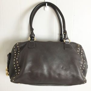 MICHAEL Michael Kors Brown Studded Leather Bag